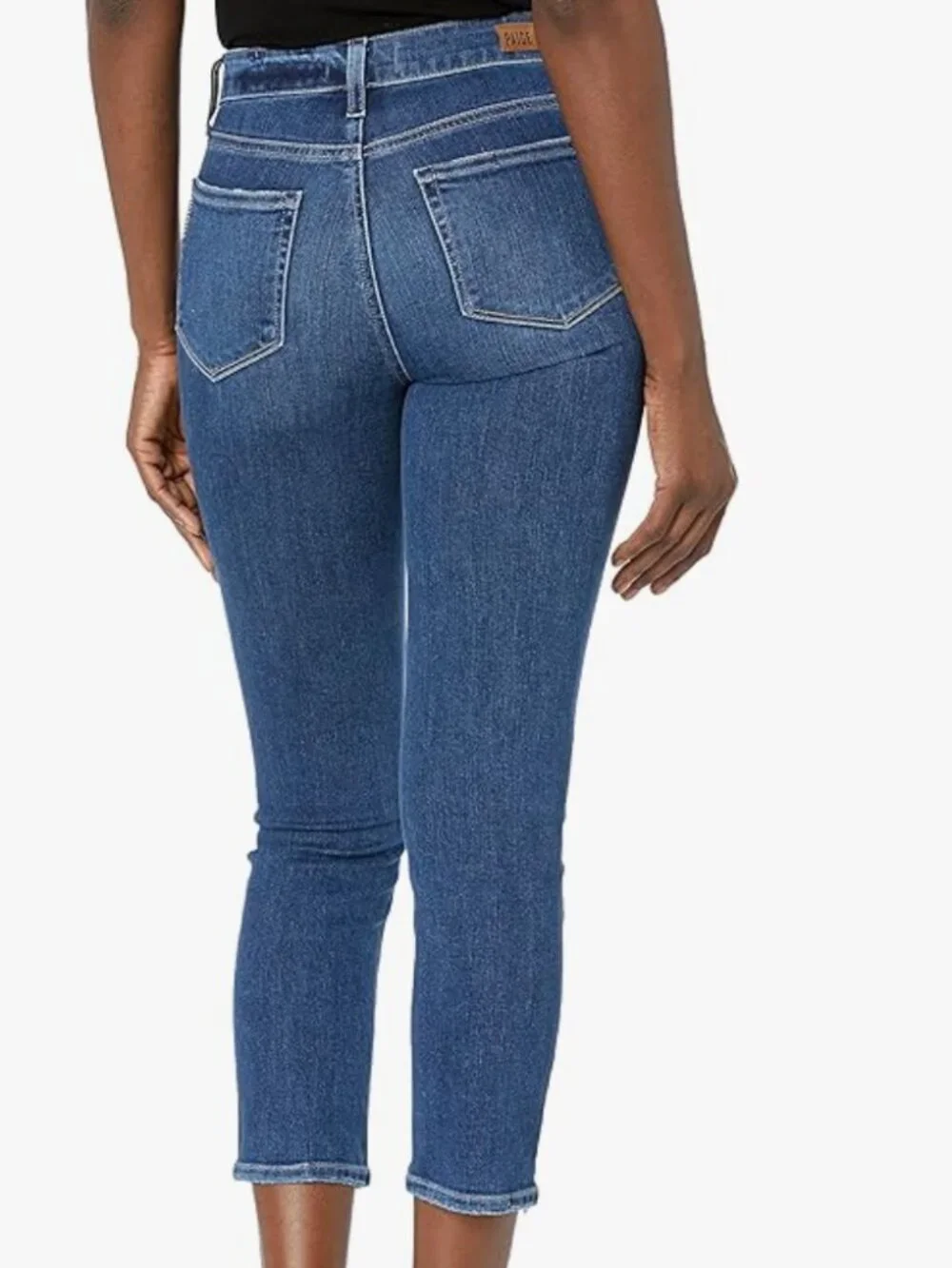PAIGE - Womens Hoxton Crop High Rise Slim Fit Jean - Size 25 - Picture 2 of 2